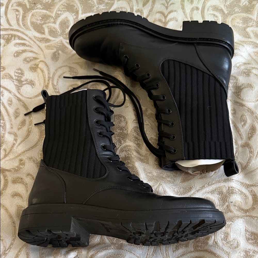 Sam Edelman Black Combat Boots